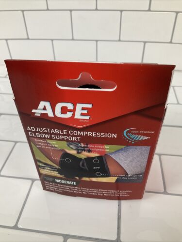 ACE Adjustable Compression Elbow | Moderate Support | OSFM | Black (6922783195319)